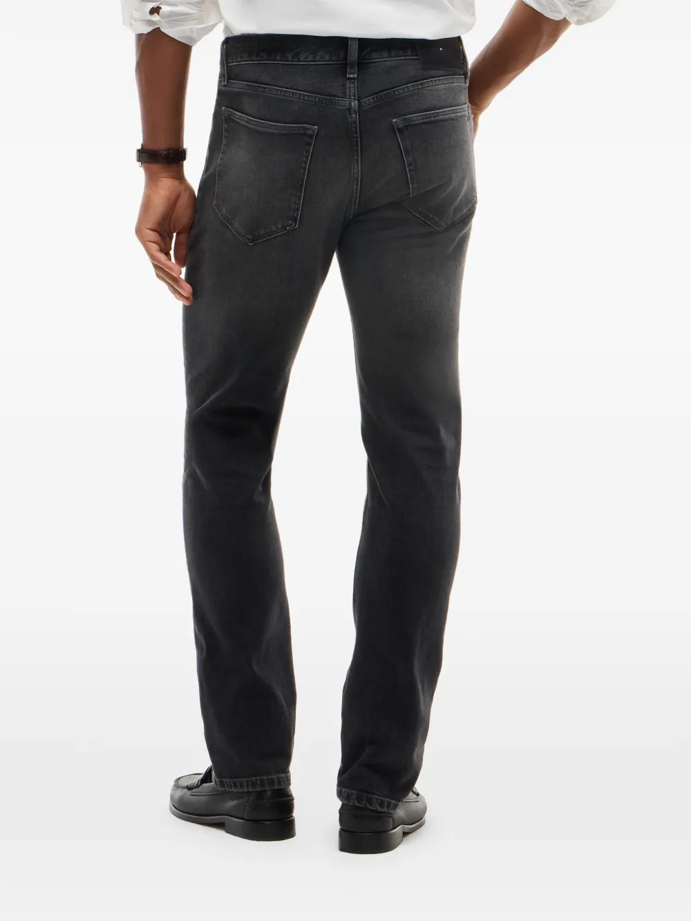 Tommy Hilfiger faded-effect slim-fit jeans Grijs