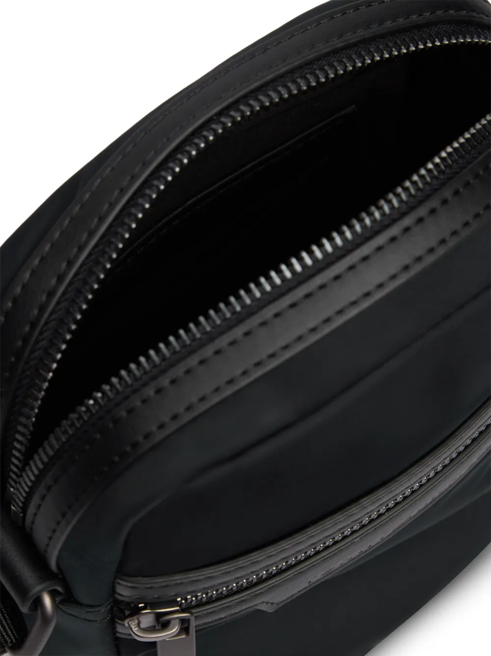 Tommy Hilfiger logo-plaque messenger bag Zwart