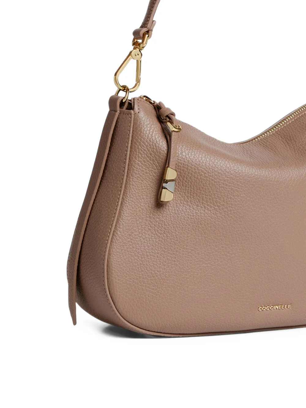 Coccinelle Leren schoudertas Beige