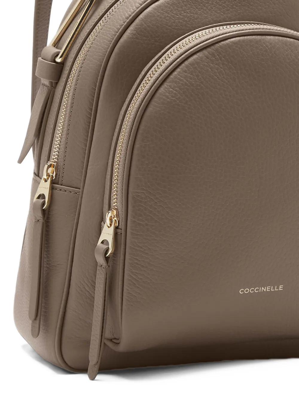 Coccinelle Medium Malory rugzak met textuur Beige