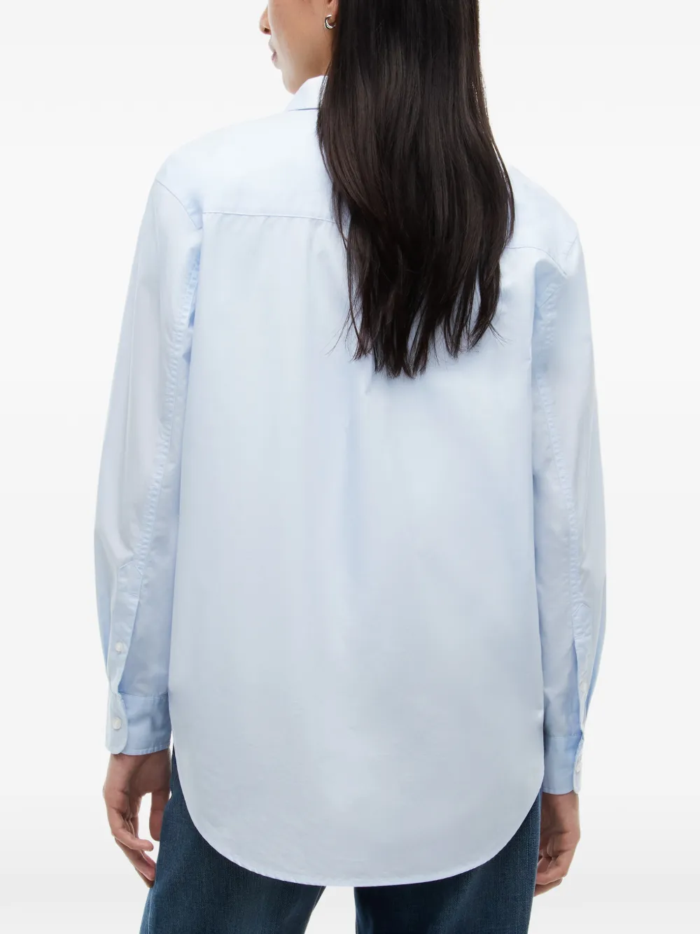 Tommy Hilfiger Overhemd met geborduurd logo en zak Blauw