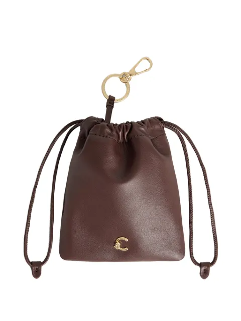 Coccinelle C-Me leather pouch keyring