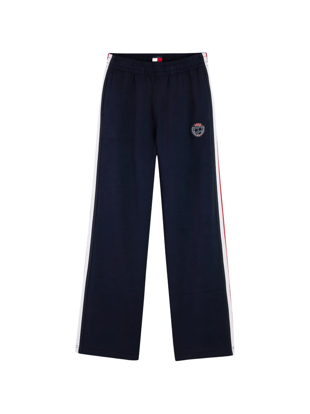 Tommy Hilfiger logo-patch side-stripe track pants - Blu