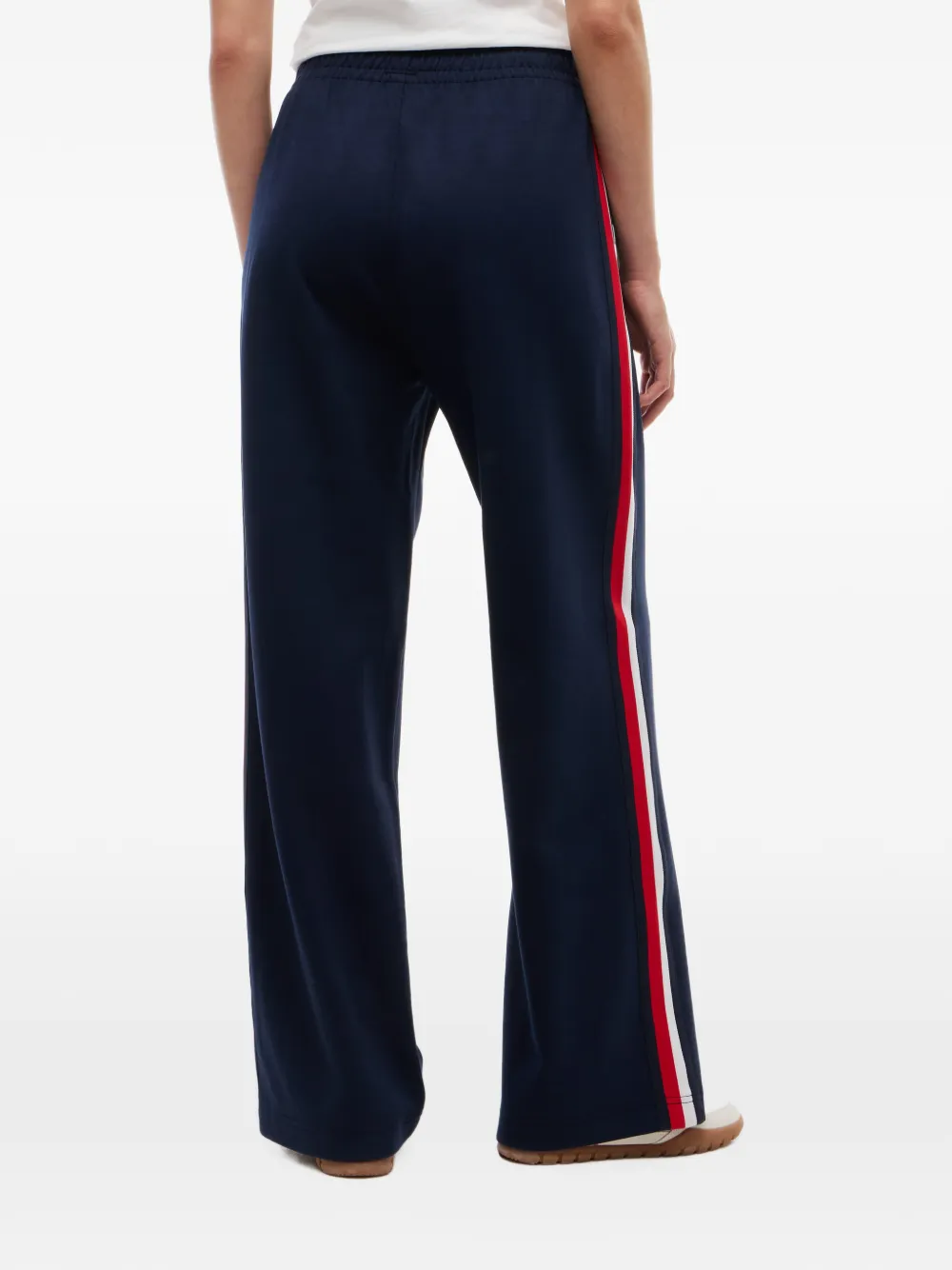 Tommy Hilfiger logo-patch side-stripe track pants Blauw
