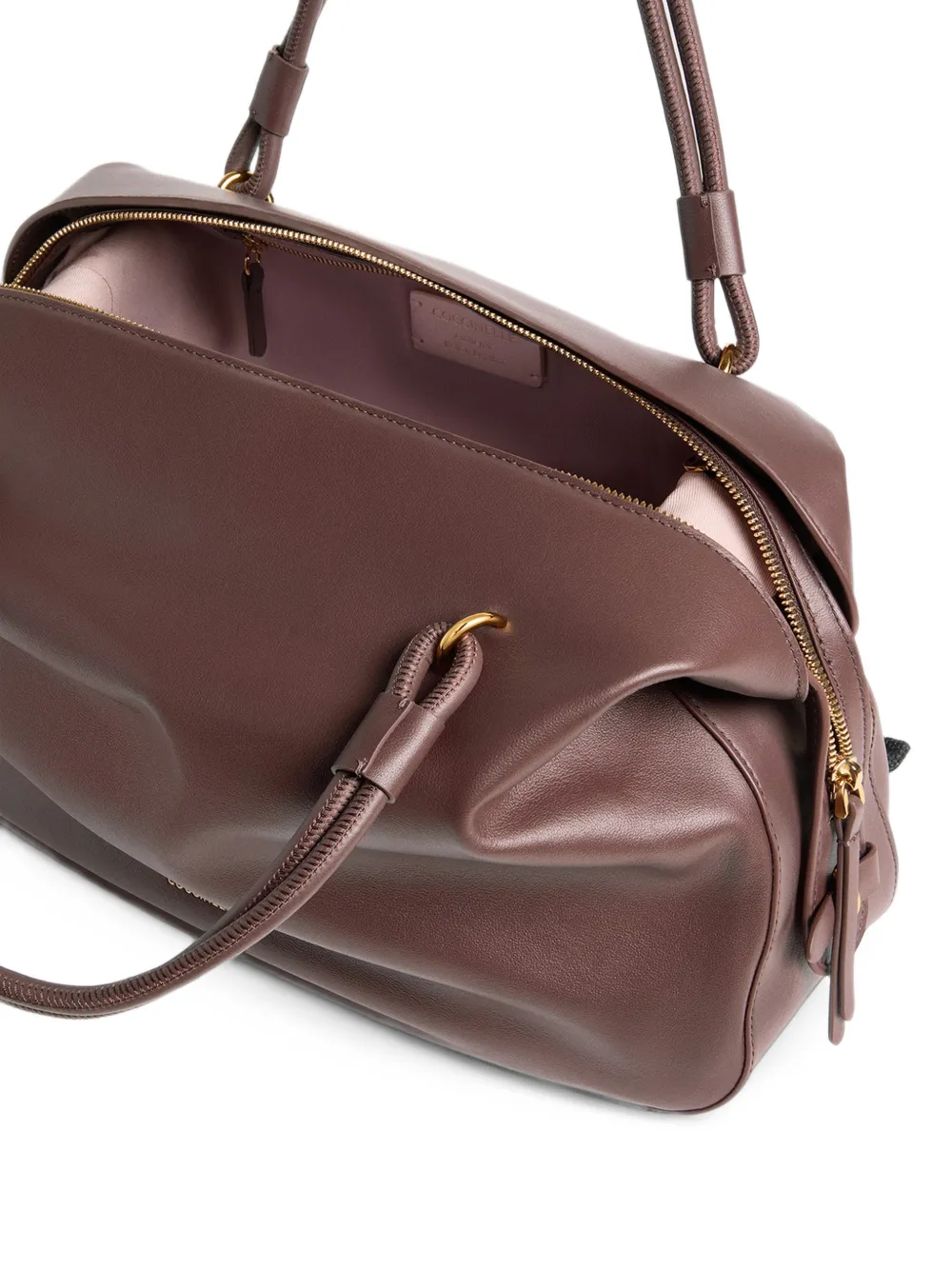 Coccinelle Medium Lizzie shopper met logo-print Bruin