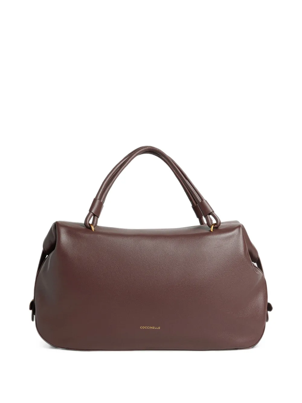 Coccinelle Medium Lizzie shopper met logo-print Bruin