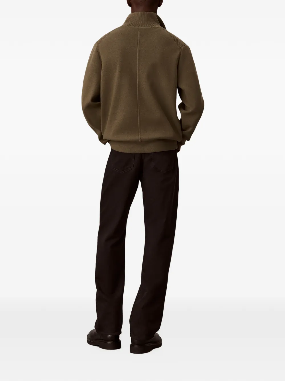 Calvin Klein half-zip sweater Groen