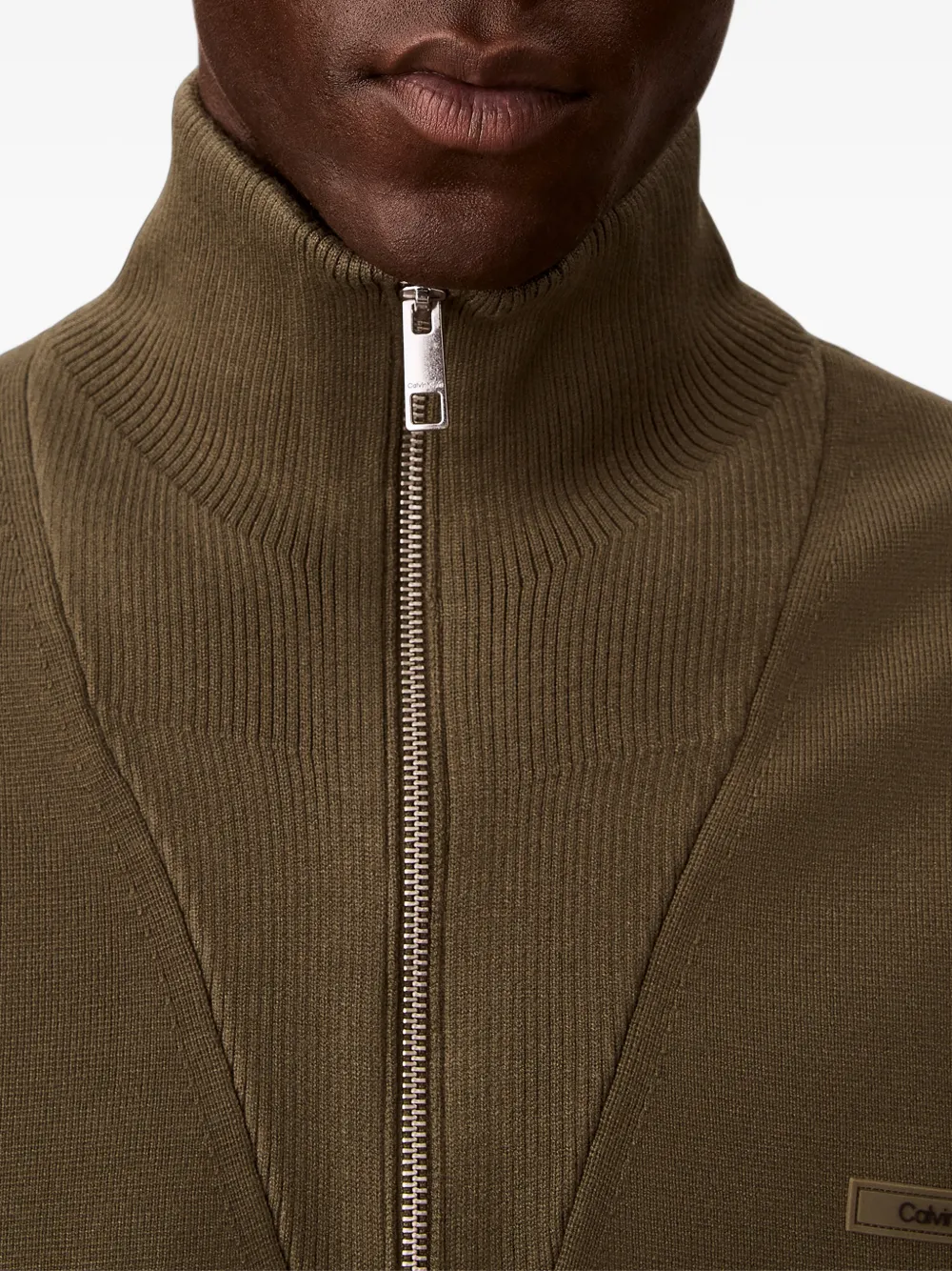 Calvin Klein half-zip sweater Groen