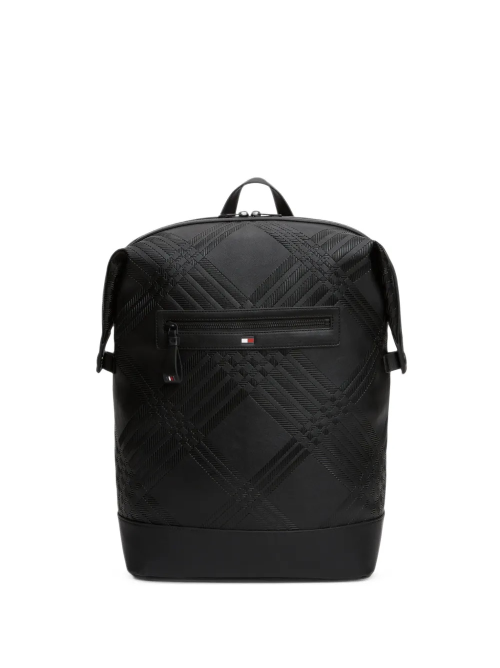 Tommy Hilfiger check-embossed backpack - Nero