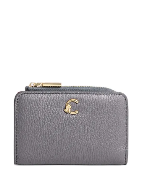 Coccinelle logo-plaque pebbled wallet
