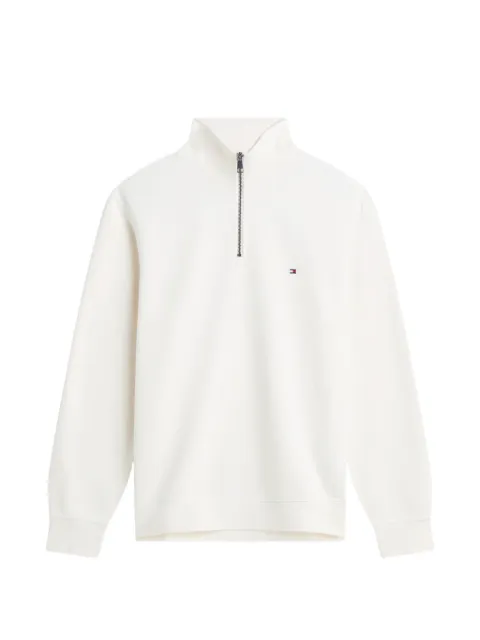 Tommy Hilfiger quarter-zip logo-embroidered sweatshirt