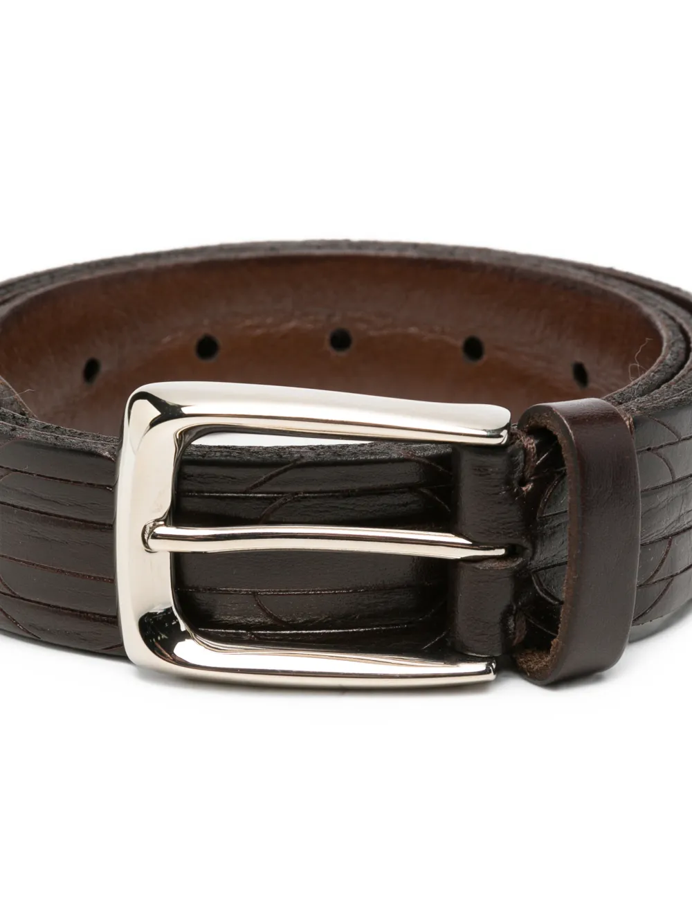 Brunello Cucinelli leather belt Bruin