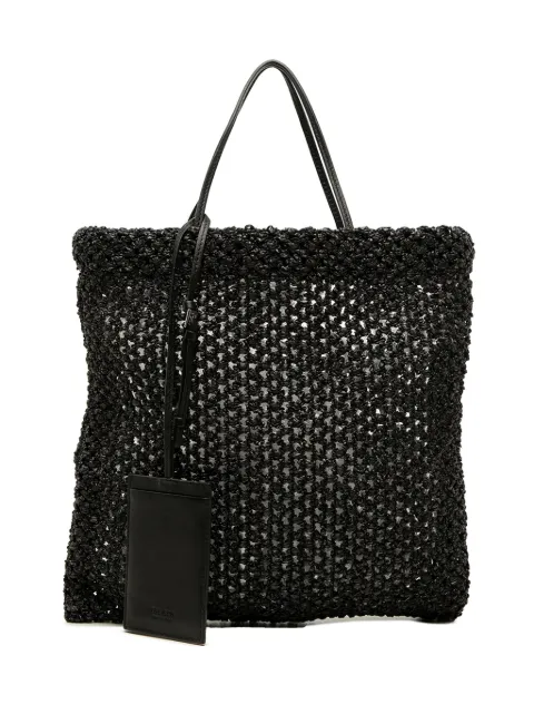 The Row Pre-Owned 2000-2026 Mini Raffia Barn tote bag