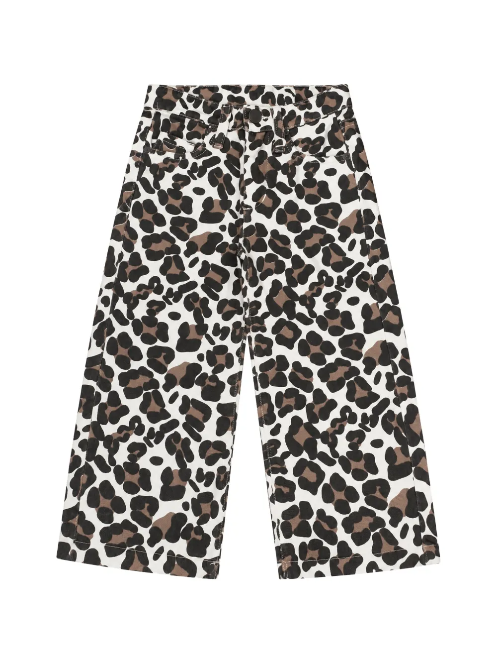 Miss Grant Kids leopard-print wide-leg trousers - Marron Miss Grant Kids leopard-print wide-leg trousers - Marron