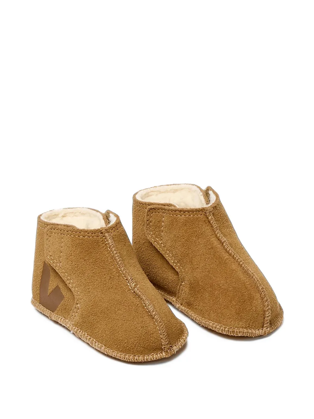 VEJA Kids Orso Fured suede ankle boots - Marrone