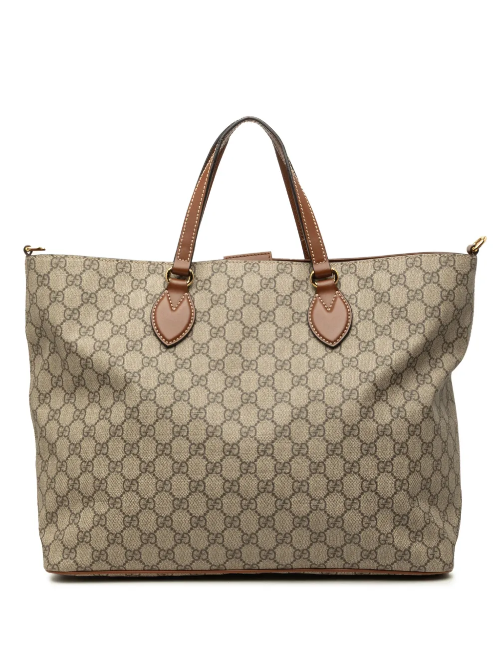 Gucci Pre-Owned 2000-2015 Medium GG Supreme Convertible Soft Tote satchel - Nude