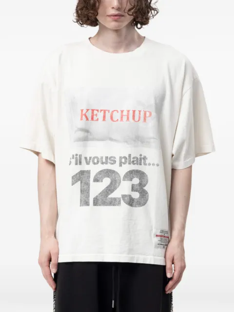 RRR123 Ketchup CVA logo-print cotton T-shirt
