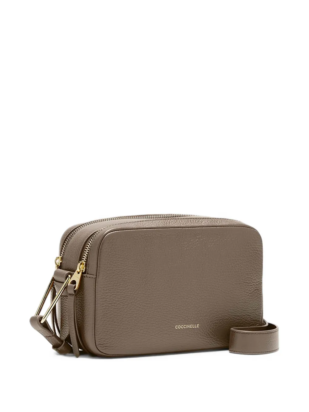 Coccinelle Kleine Malory leren crossbodytas Bruin