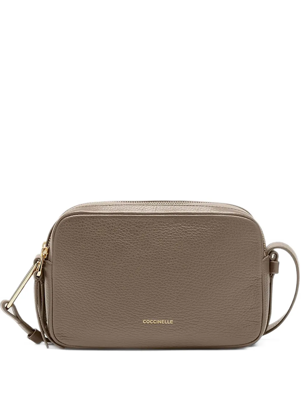 Coccinelle small Malory leather cross body bag - Braun