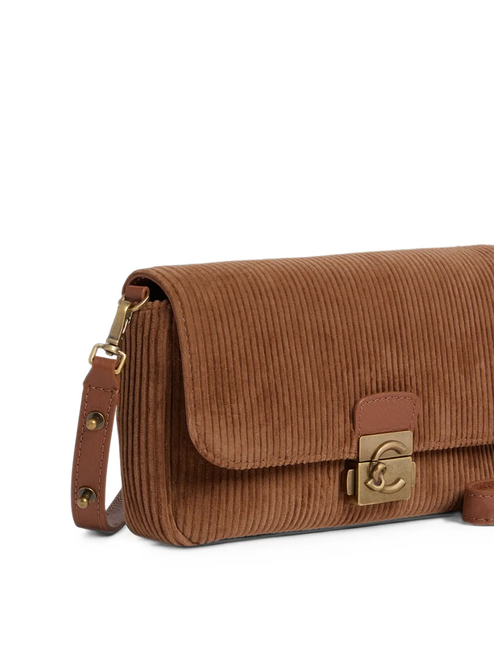 Coccinelle C-Me Lock mini-schoudertas Bruin