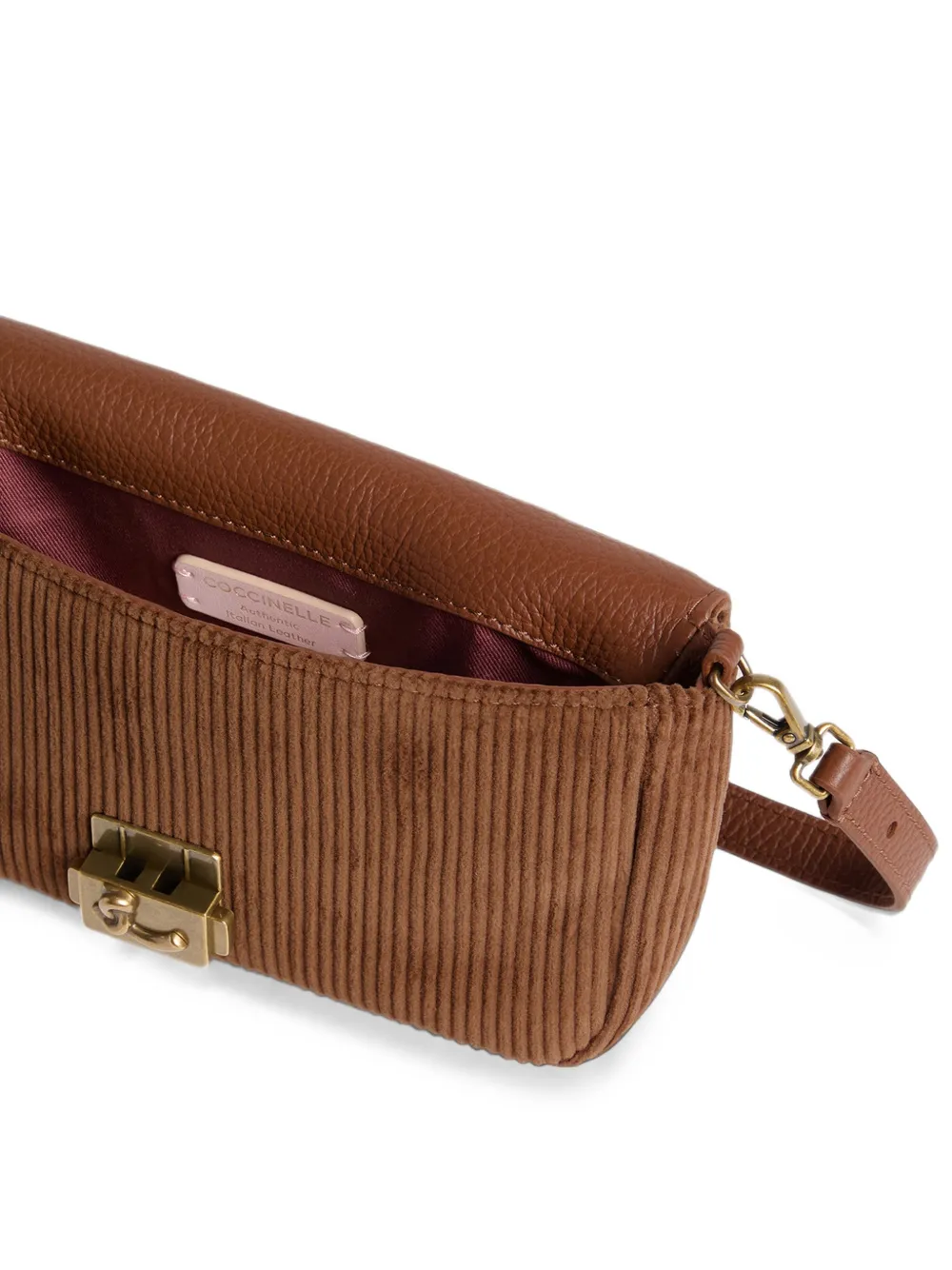 Coccinelle C-Me Lock mini-schoudertas Bruin