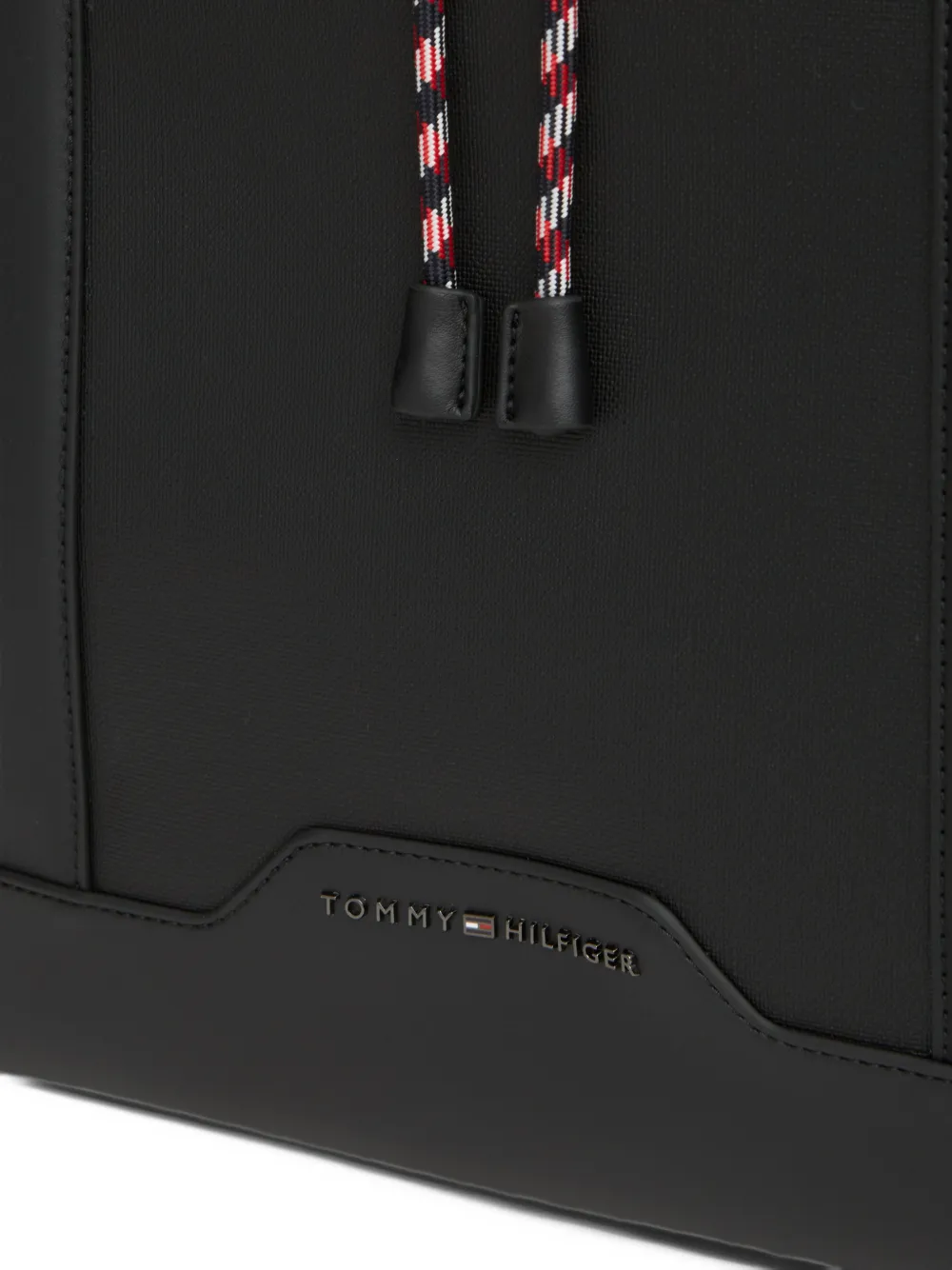 Tommy Hilfiger Rugzak met trekkoord en logoplakkaat Zwart
