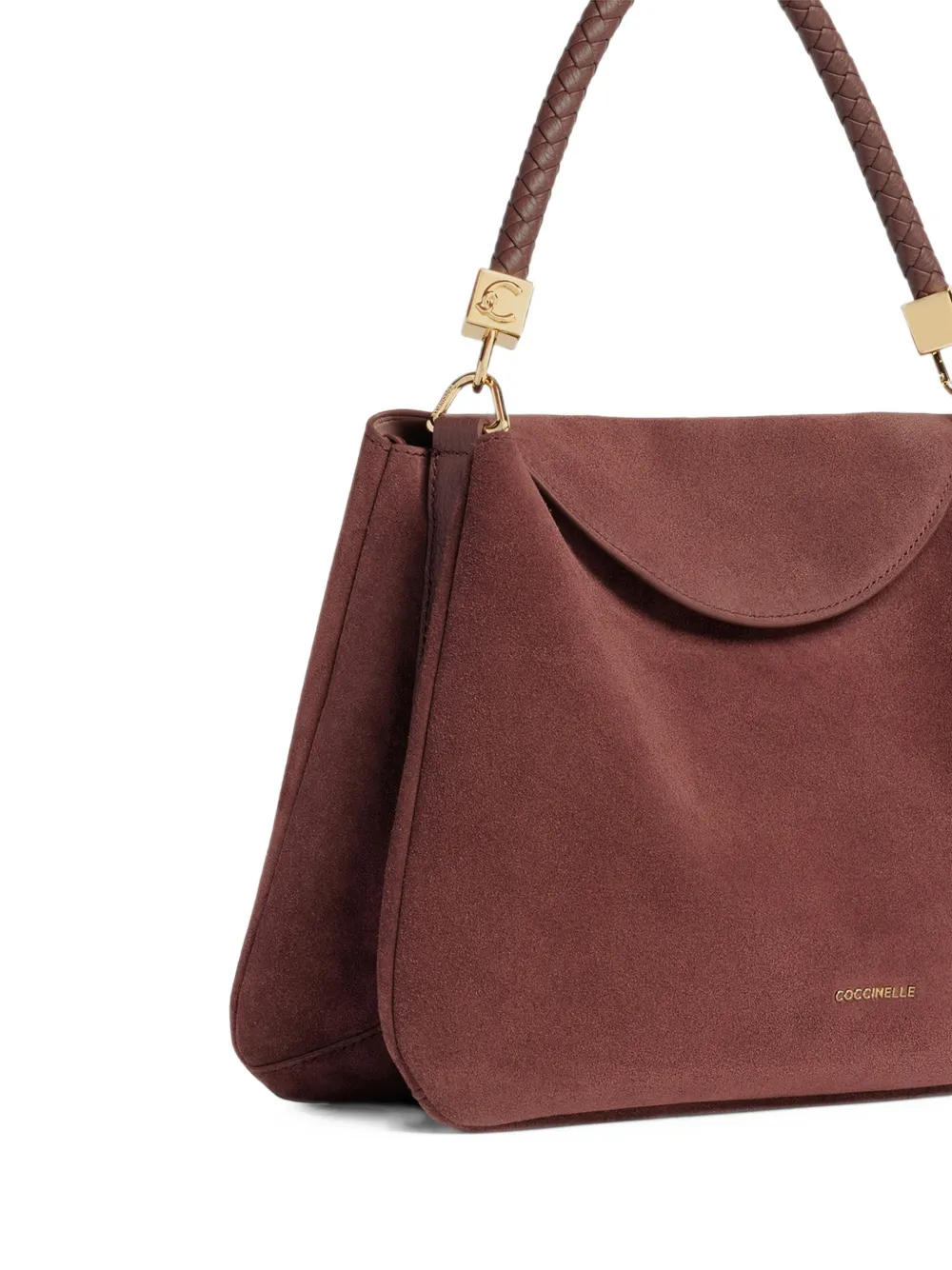 Coccinelle Medium Tiggy shopper met gevlochten handvat Rood