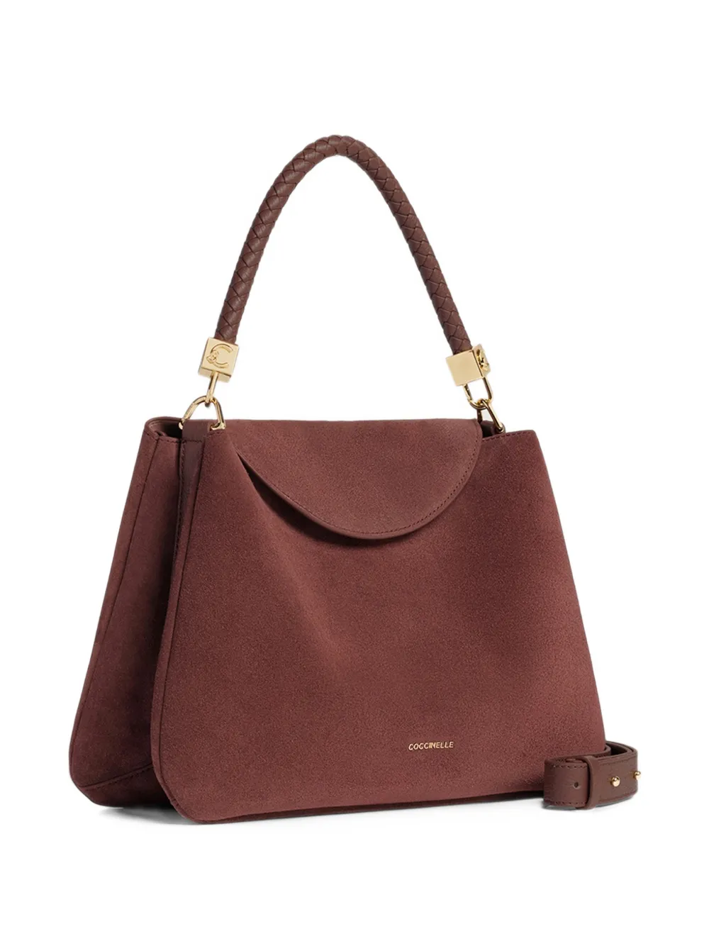 Coccinelle Medium Tiggy shopper met gevlochten handvat Rood