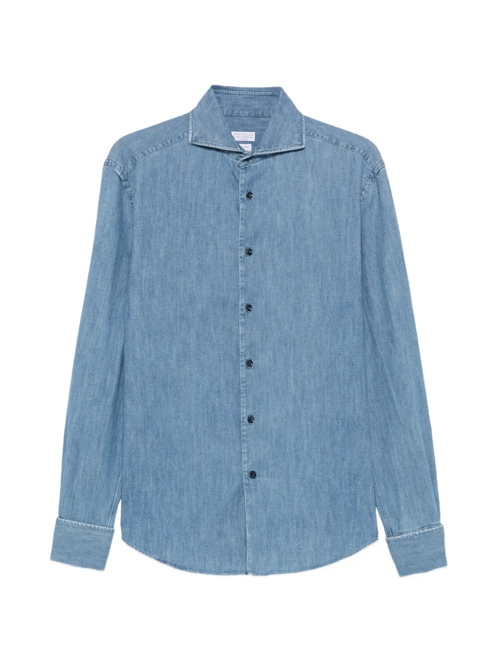 Brunello Cucinelli long-sleeve button-up shirt - Blu