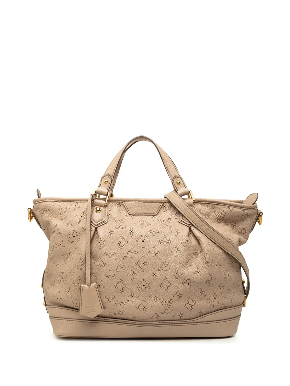 Louis Vuitton Pre-Owned 2011 Monogram Mahina Stellar PM satchel - Toni neutri