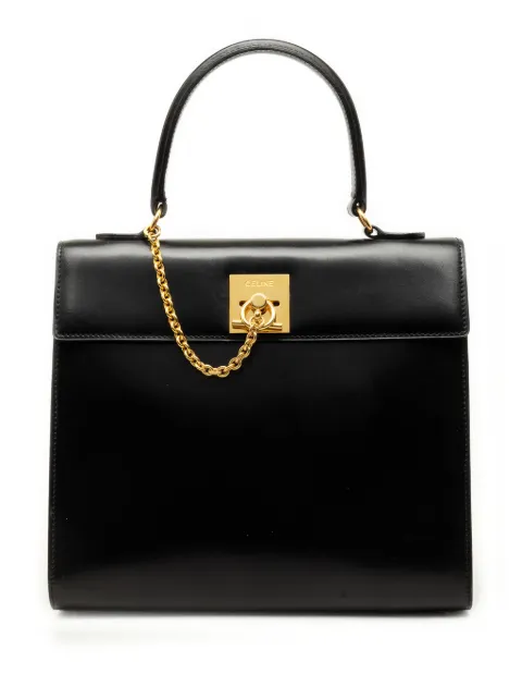 Celine Pre-Owned 2000-2026 Leather Toggle Clasp Top Handle Bag handbag