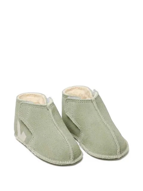 VEJA Kids Orso Fured suede ankle boots