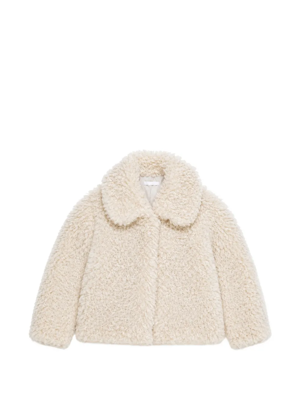 Miss Grant Kids faux-fur Peter Pan collar coat - Blanc Miss Grant Kids faux-fur Peter Pan collar coat - Blanc