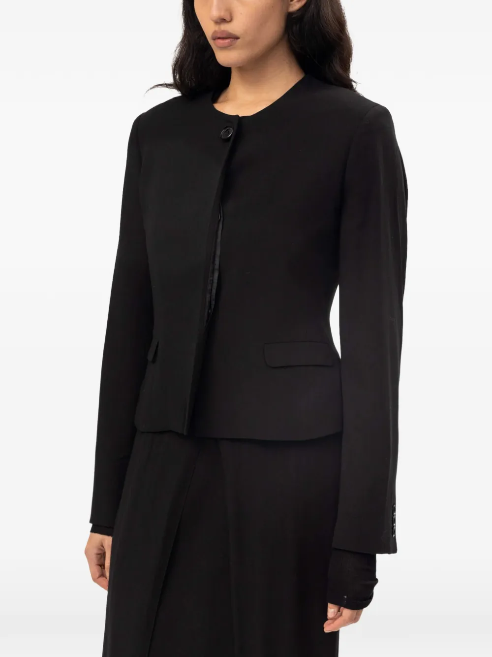 AVAVAV Bella pleated blazer Zwart