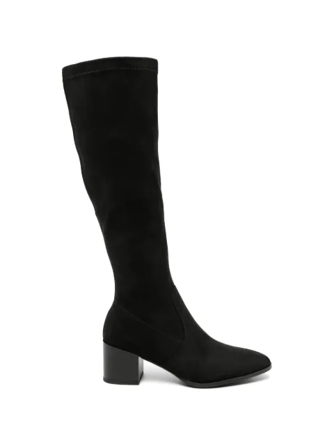 uma parker botas altas con tacón cuadrado