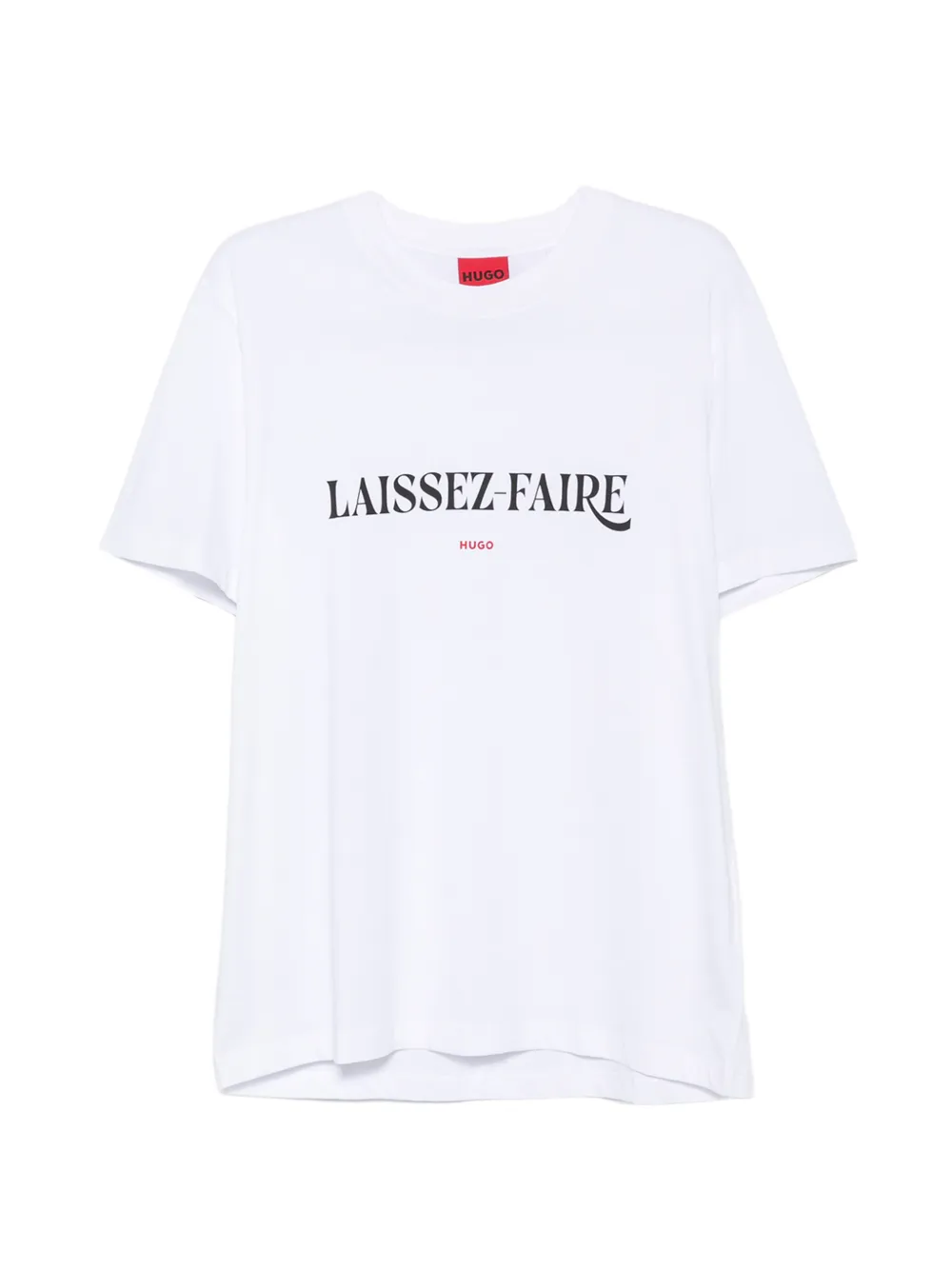 HUGO slogan-print T-shirt - Bianco