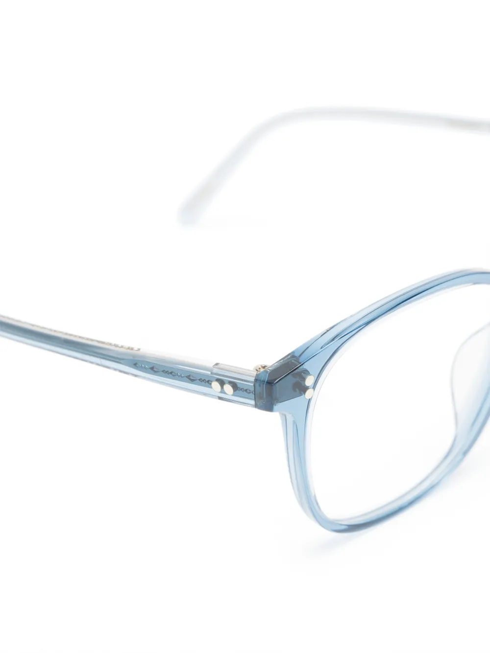 Oliver Peoples square-frame glasses Blauw