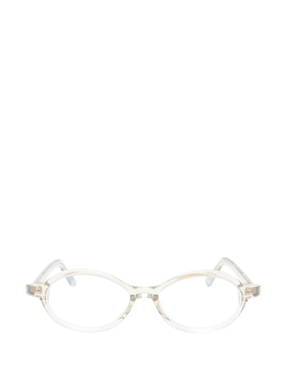 Jacquemus oval-frame glasses Wit