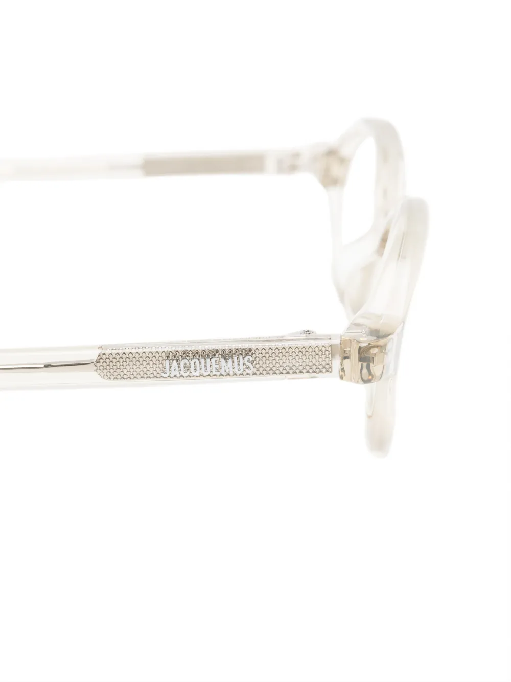 Jacquemus oval-frame glasses Wit