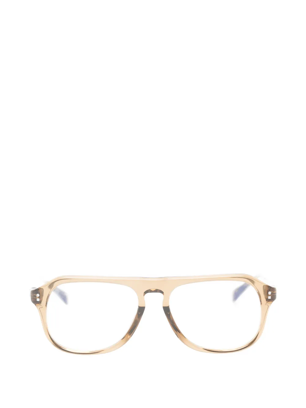Jacquemus Les Lunettes 214 pilot-frame glasses - Toni neutri