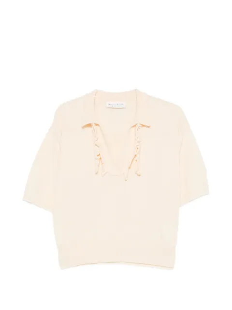 Phisique Du Role ruffle-trimmed polo shirt