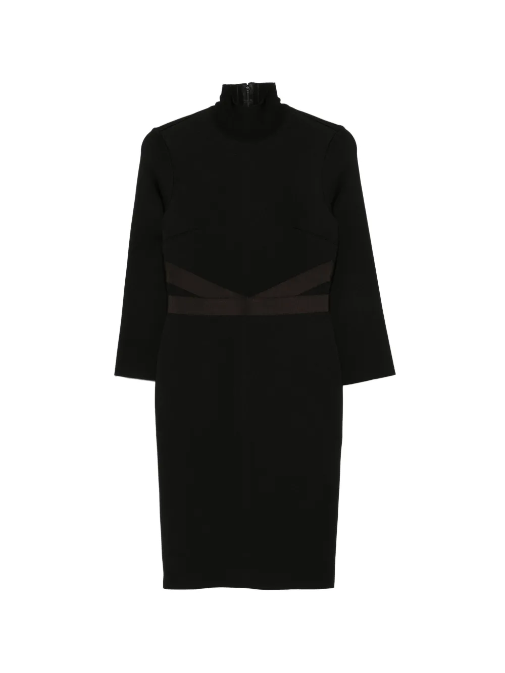 Givenchy Pre-Owned Abito a collo alto con inserti anni 2010 - Nero