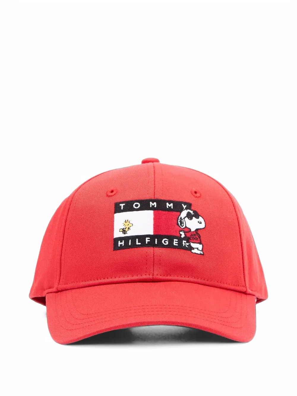 Tommy Hilfiger Junior x Peanuts Flag patch baseball cap Rood