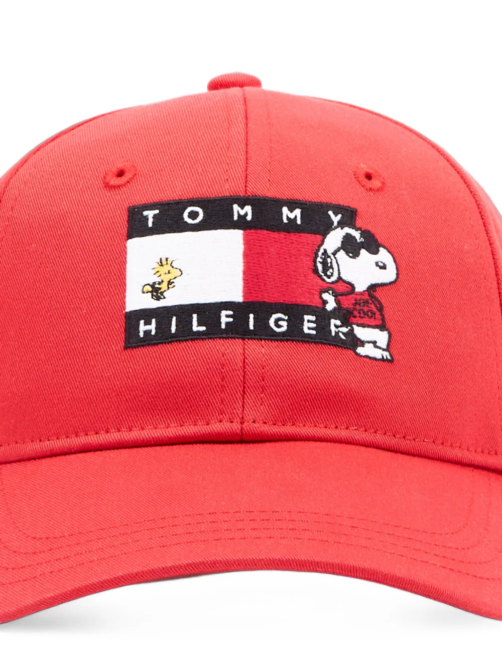 Tommy Hilfiger Junior x Peanuts Flag patch baseball cap Rood