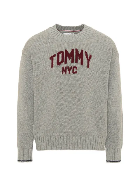 Tommy Hilfiger Junior Varsity logo-intarsia knitted sweater