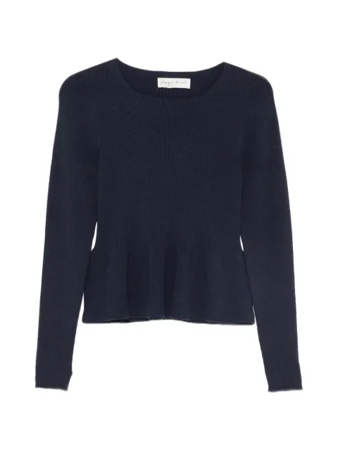 Phisique Du Role suéter tejido de canalé con peplum