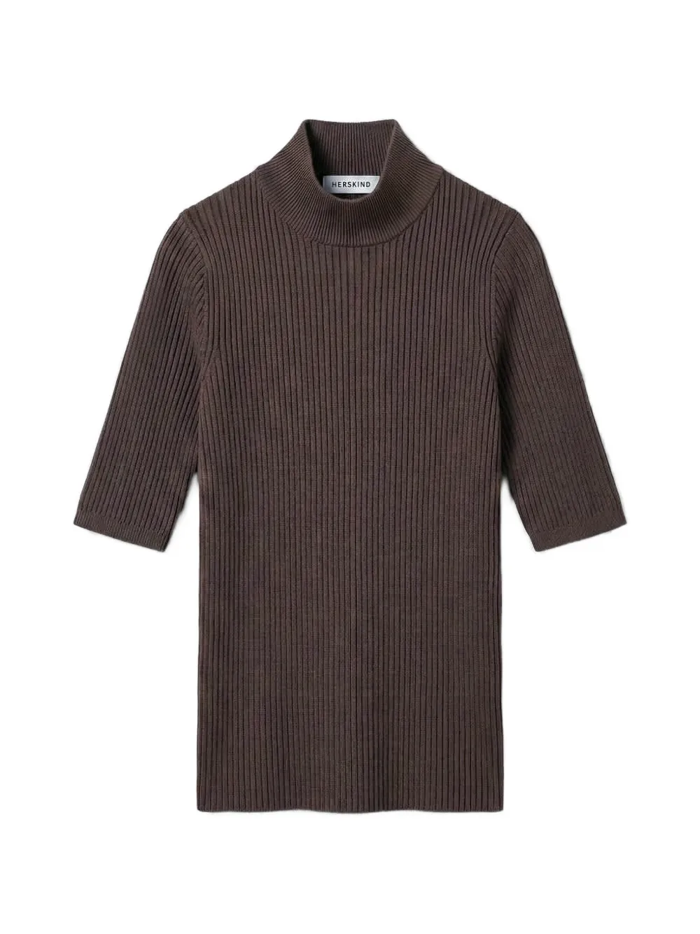 HERSKIND Wes high-neck sweater - Marron HERSKIND Wes high-neck sweater - Marron