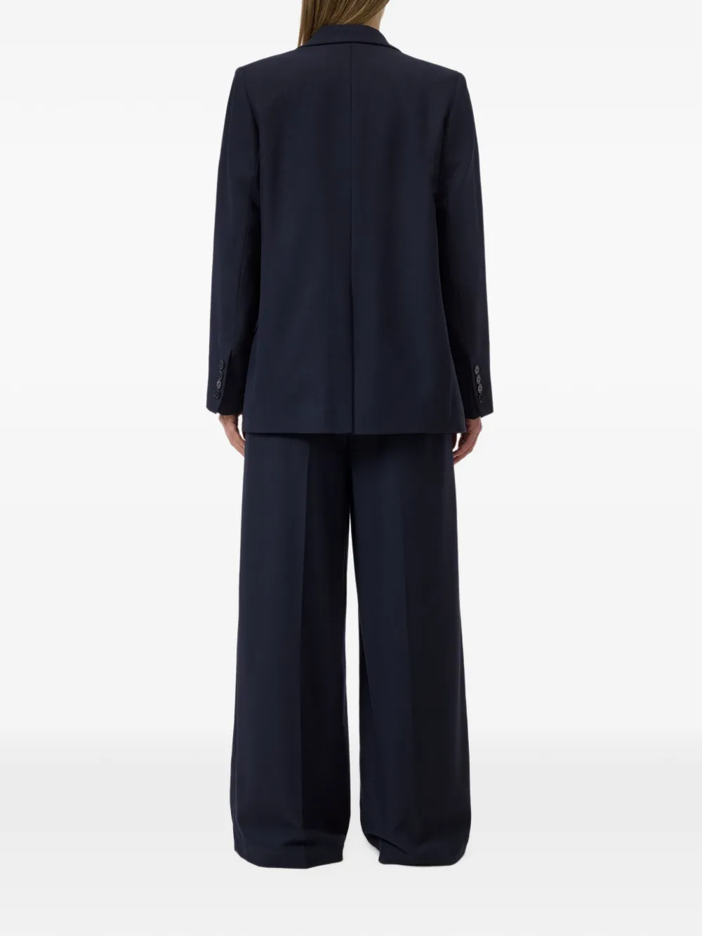 Closed Blazer met dubbele rij knopen Blauw