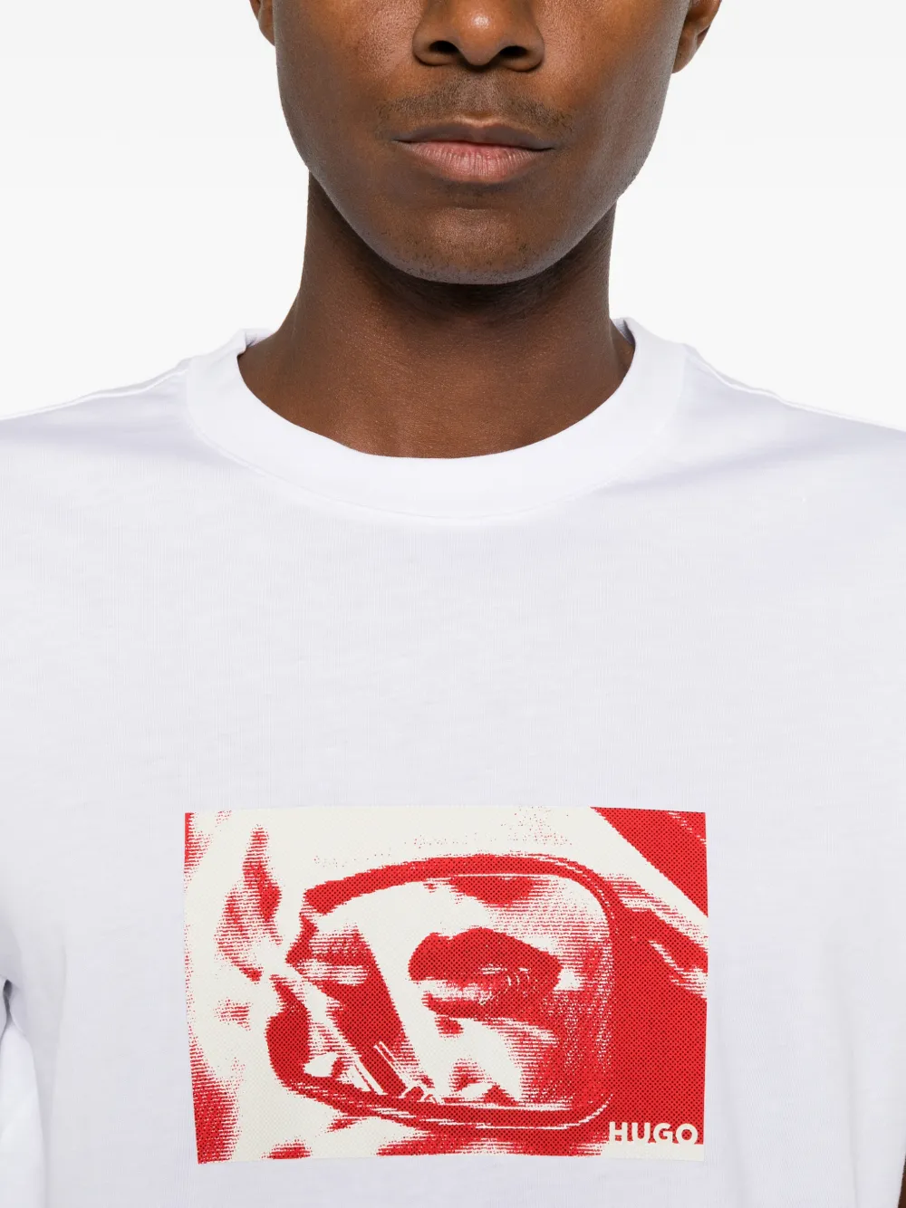 HUGO graphic-print T-shirt Wit