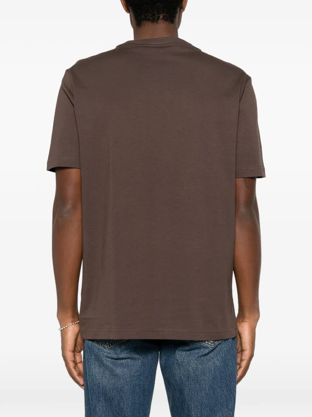 HUGO cotton-jersey T-shirt with graphic print Bruin